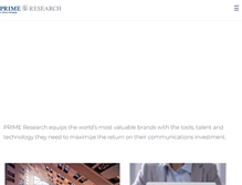 Tablet Screenshot of prime-research.com
